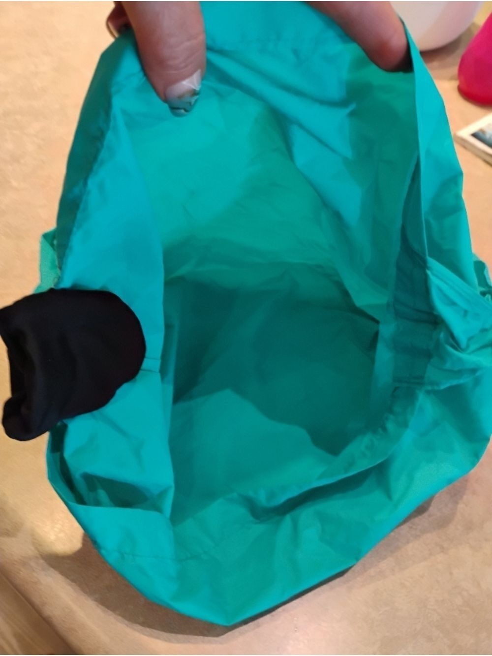 Tieks Signature Teal Fabric Shoe Bag- Beach/Work/Gym